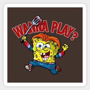 Wanna Play shirt Sticker